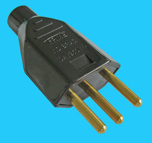 Power Plug für Brasilien NBR14136, 10A/250V schwarz