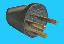 Power Plug für Dänemark 16A/250V schwarz