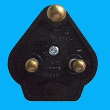 Power Plug für Süd-Afrika/Indien BS546 Typ D, 5A/250V schwarz