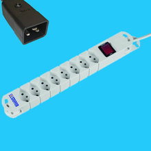 8x T13 Steckdosenleiste m. Reset, 3m Kabel + C20