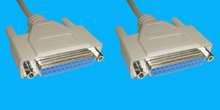 25F/25F 10m Nullmodemkabel, grau