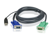 KVM-Kabel 3m USB+VGA-Bildschirm