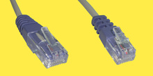 DSL-Kabel RJ45 8P2C/RJ11 6P2C 1m Grau/Violett