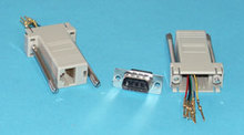 D9M/Modularstecker RJ45 8P8C Adapter