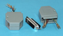 D25M/Modularstecker 2x 6P6C Adapter