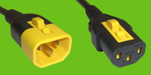 V-LOCK Kabel IEC60320 C13/C14, schwarz, 1.2m, 10A