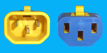6x APC kompatibles Kabel IEC C13/C14 1,8m bl/yl