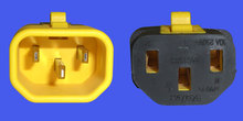 V-LOCK Kabel IEC60320 C13/C14, schwarz, 3m, 10A