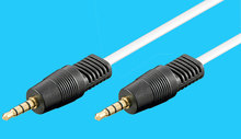 3,5mm 4-pol. Audiokabel M/M 1m Goldkontakte