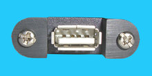 A/A USB-Anschlusskabel mit Flansch 1,9m