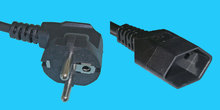 Reise-Adapter SchuKo Stecker/CH Buchse Schwarz