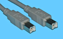 B/B 1,0m USB 2.0 Anschlusskabel grau