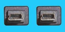 Mini USB B/B 2,0m USB-Kabel schwarz