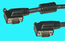 15M/15M 3m HQ-VGA-Kabel abgewinkelt Coax/Ferrit