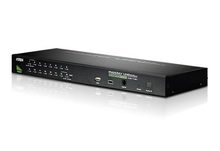 16 Port KVM-Switch USB-PS/2, VGA, mit USB-Port