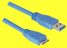 A/Micro B 1,0m USB 3.0 Anschlusskabel blau