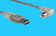 A/B 0,5m USB 2.0 Anschlusskabel B abgewinkelt