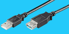 A/A 0,3m USB 2.0 Verl. Kabel schwarz