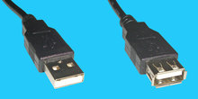 A/A 2,0m USB 2.0 Verl. Kabel schwarz