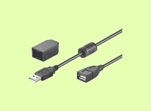 A/A 2,0m USB 2.0 Verl. Kabel mit Ferrit