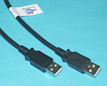 A/A 1,0m USB 2.0 Anschlusskabel schwarz