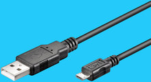 USB A/MicroB 5-pol 0,6m USB-Kabel schwarz