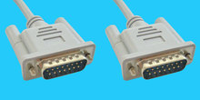 D15M/M Anschlusskabel, 0,6m, 1:1, grau
