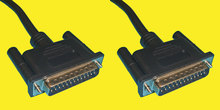 25M/25M D-Sub Kabel schwarz 1m, 1:1