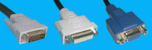 DVI Digital/Analog Y-Kabel M/FF, beige