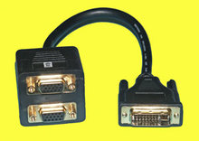 DVI/VGA Y-Kabel M/FF