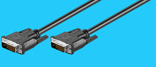 DVI-D Dual Link Kabel MM, 0,5m schwarz
