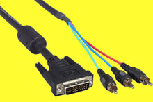 DVI-I/3xRGB-Adapterkabel MM, analog, 2m