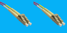FO-Kabel 50/125µ duplex LC-LC 1,0m OM4 Erika Violet, short boot