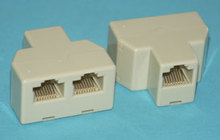 RJ45 Y-Kupplungsstück Cat5, ungeschirmt