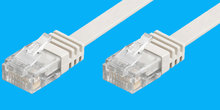 CAT 5e Netzwerkkabel FLAT 10m weiss