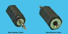 2,5mm/3,5mm Mono Adapter