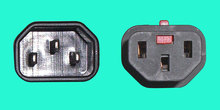 PC1002 IEC Lock C13/C14 Kabel schwarz 0,5m 1mm²