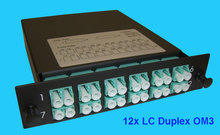 MTP/MPO Casette 24FO MM OM3, ports LC duplex