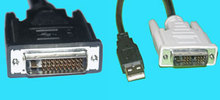 M1 auf DVI-Kabel, mit USB 3m