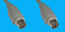 4M/4M MiniDIN Anschluss-Kabel 1,8m grau