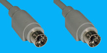 5M/5M MiniDIN Anschlusskabel 2m grau