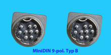 MiniDIN 9-pol. "B" Anschlusskabel M/M 2m grau