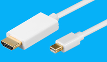 Mini-DisplayPort-HDMI-Kabel MM, 2m weiss