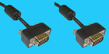 15M/15M 4,5m Slimline-VGA Kabel m/Ferrit