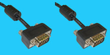 15M/15M 4,5m Slimline-VGA Kabel m/Ferrit