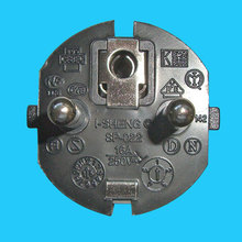 Netzkabel Schutzkontaktstecker 180º/C13 2m schwarz, 1mm² I-SHENG