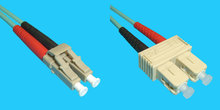FO-Kabel 50/125µ duplex LC-SC, 2.0m OM4