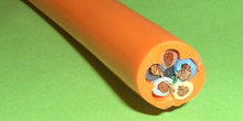 Kabel PUR-PUR 5x 4mm² orange RAL2004 1m