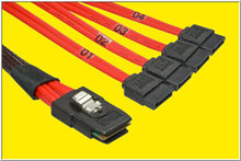 SFF-8087 auf 4x SATA Kabel 0,75m