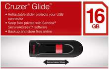 SanDisk 16GB USB2.0 Cruzer Glide Flash Pen